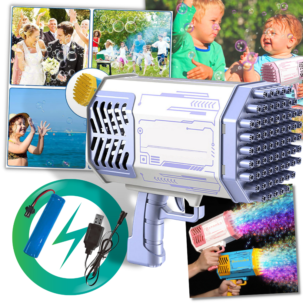 Souffleur de bulles Bazooka 69 trous