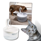 Fontaine d'eau automatique pour chat avec lumière LED