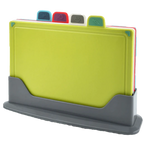 Set de 4 planches à découper avec support