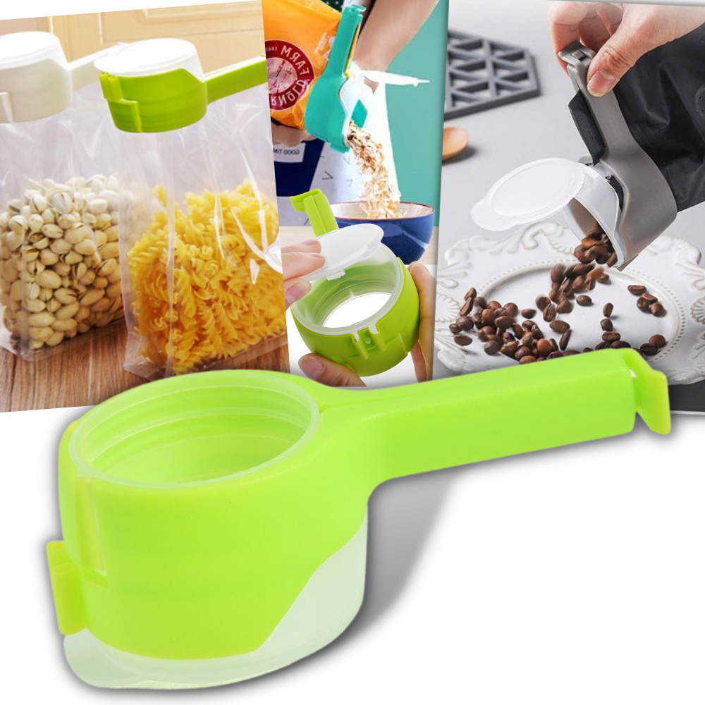 Clip pour sac alimentaire avec couvercle (2-pack)