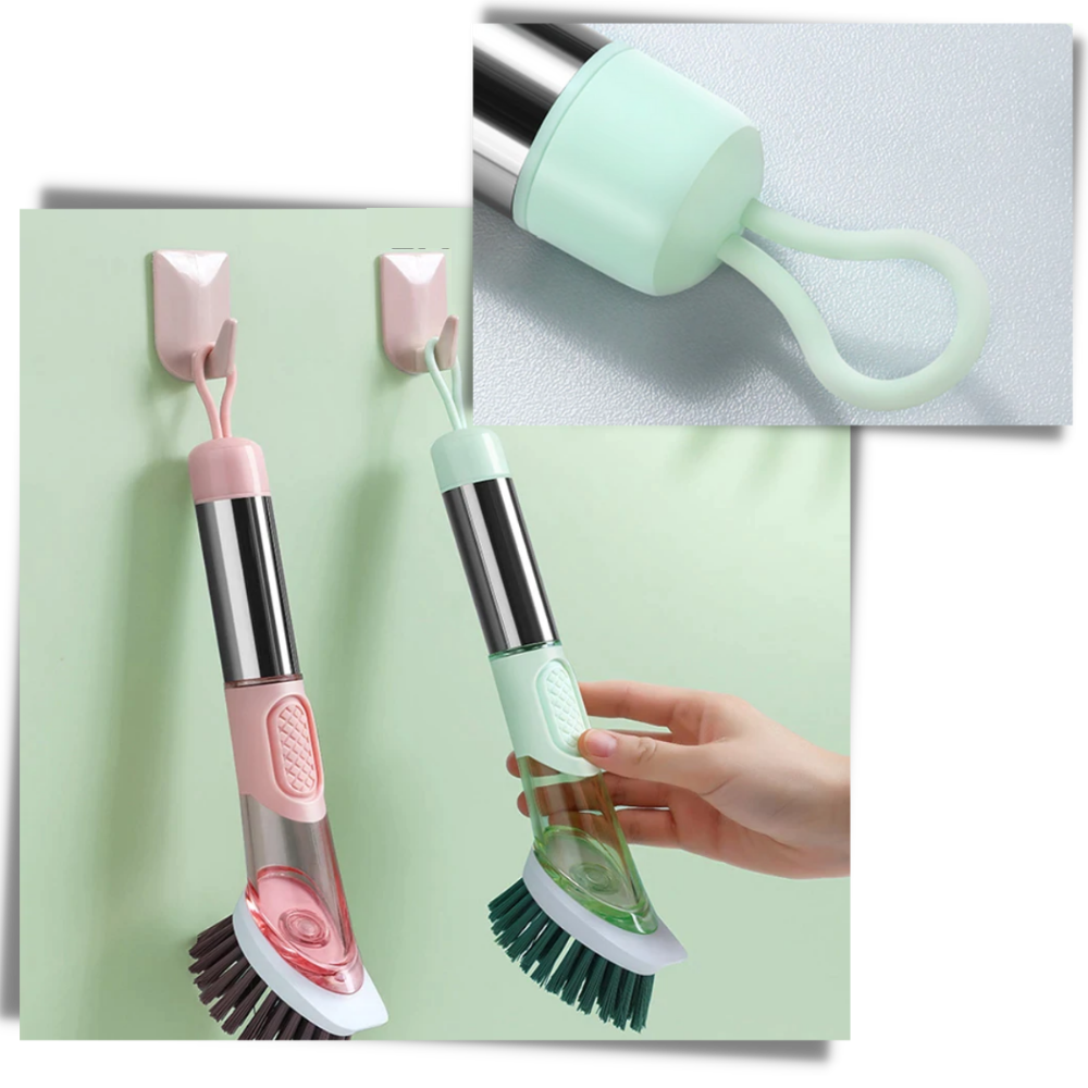 Brosse de vaisselle avec distributeur de savon