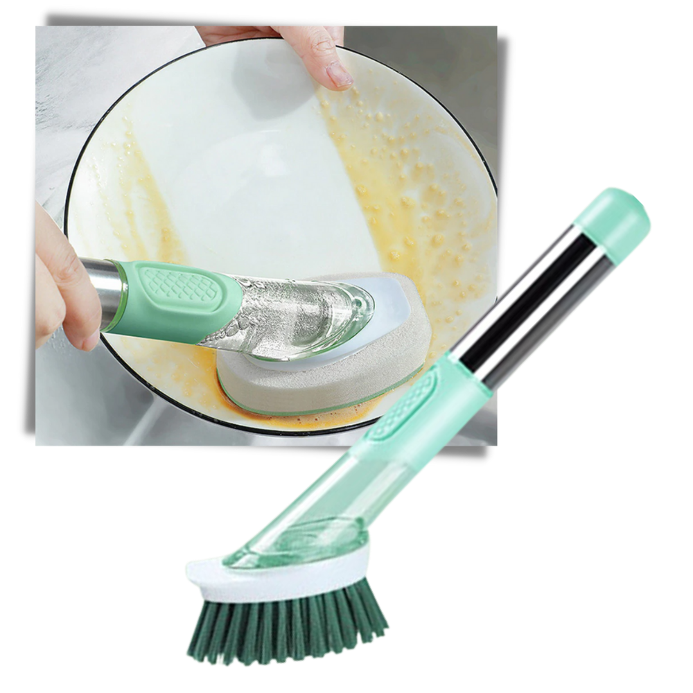 Brosse de vaisselle avec distributeur de savon