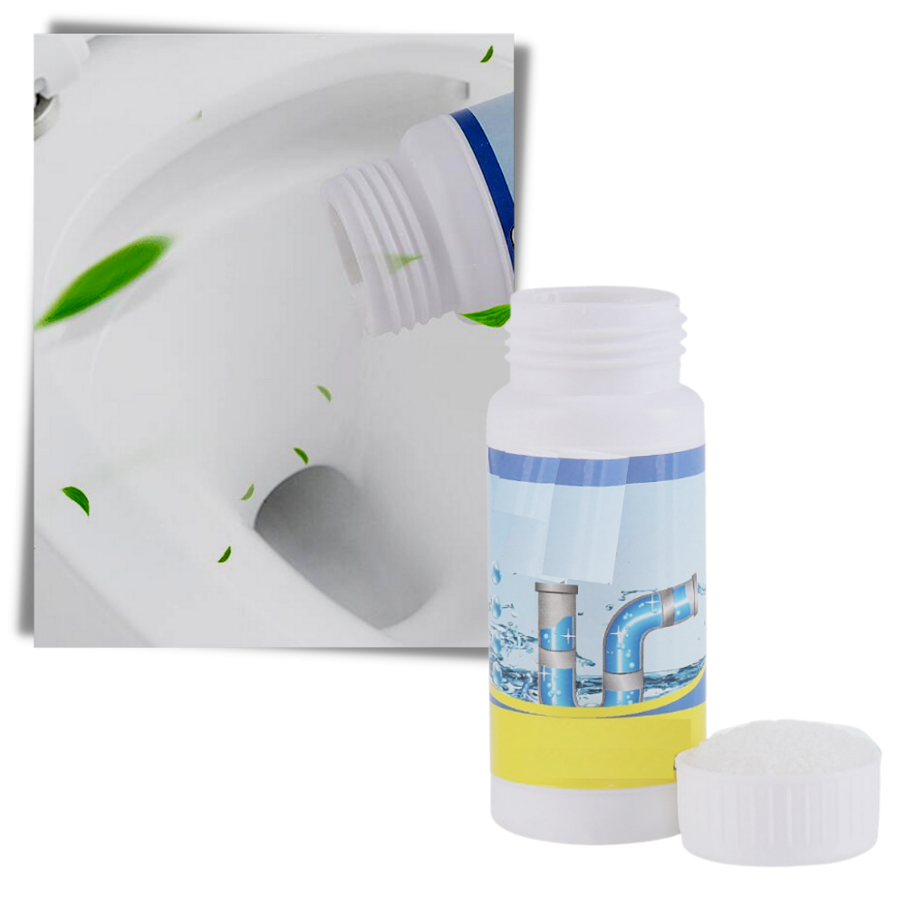 Poudre de nettoyage pour éviers et canalisations