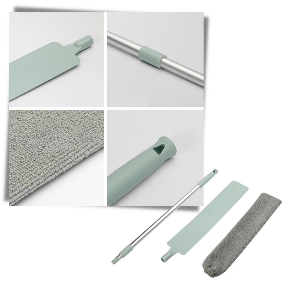 Nettoyeur télescopique de poussière en microfibre