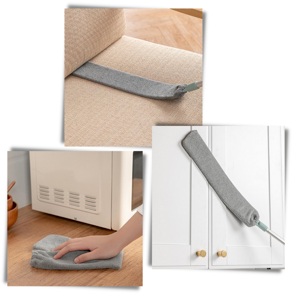 Nettoyeur télescopique de poussière en microfibre