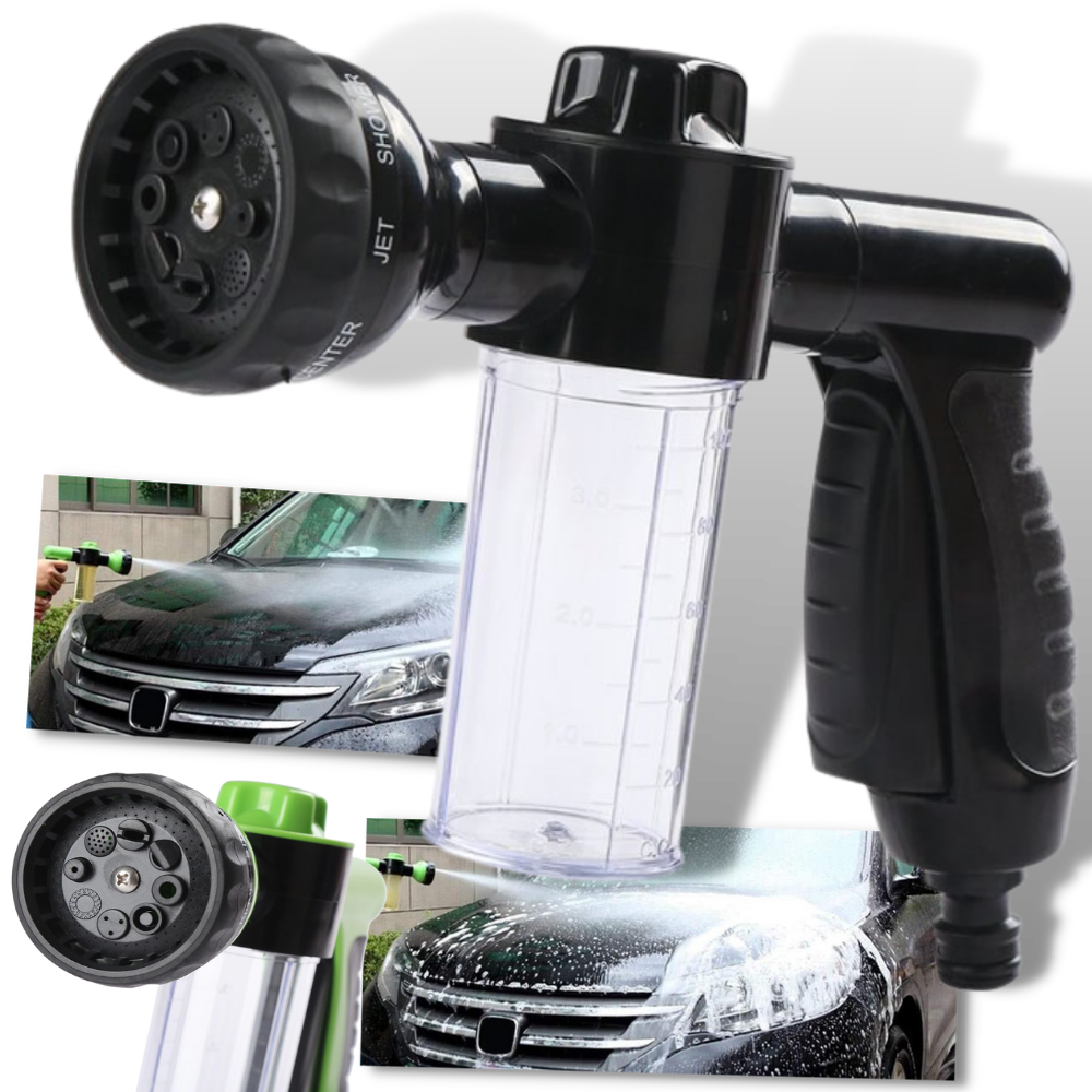 Pistolet de lavage de voiture haute pression avec distributeur de savon