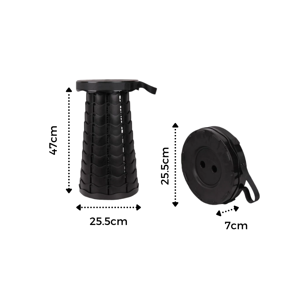 Tabouret rétractable portable