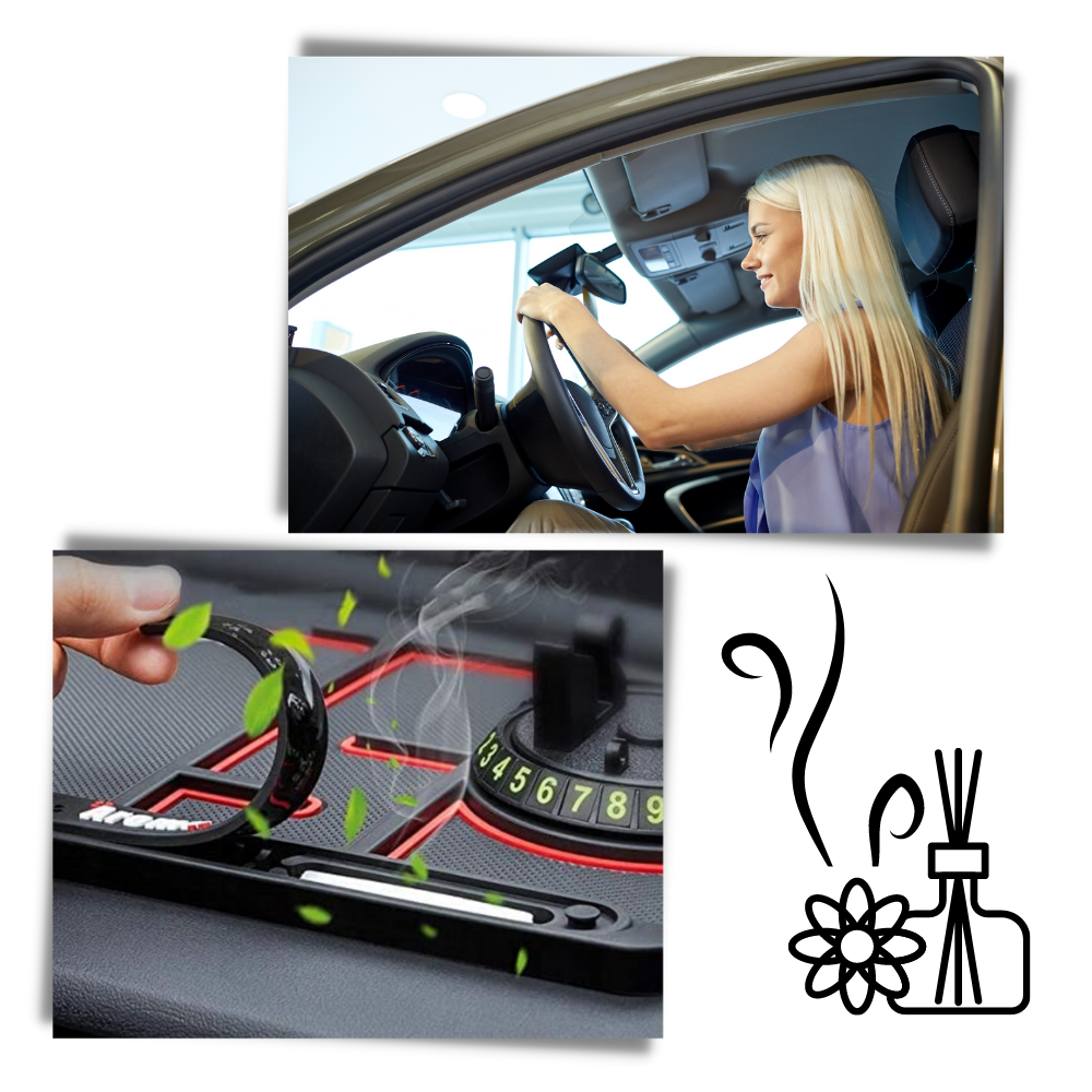 Tapis antidérapant et support de téléphone pour voiture