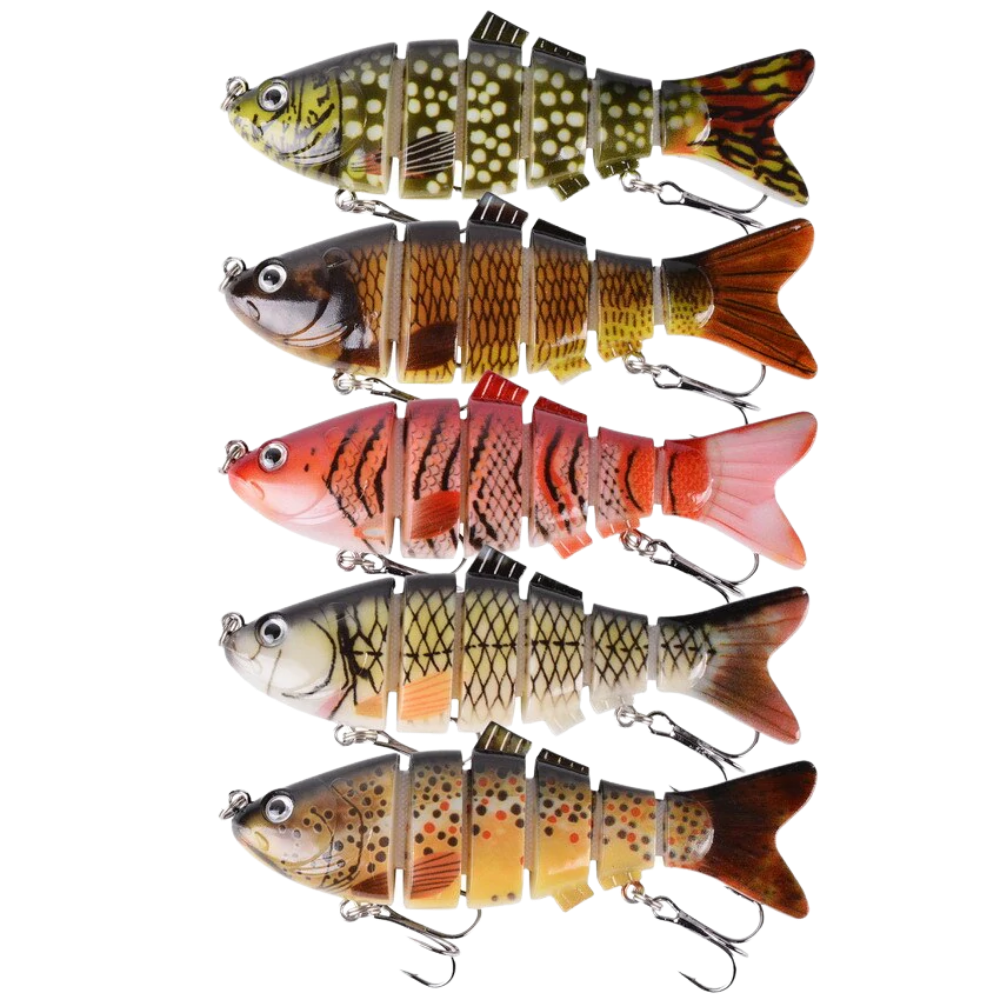 Lot de leurres de pêche artificiels Wobbler