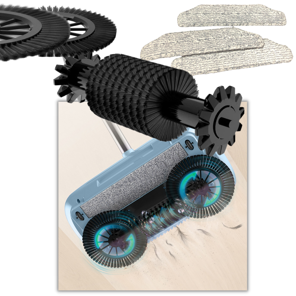 Balai automatique 2-en-1