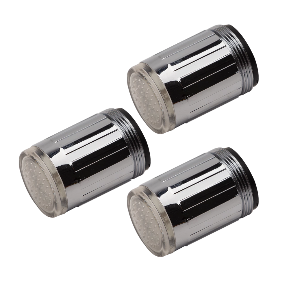 Buse de robinet avec capteur de température à couleur changeante