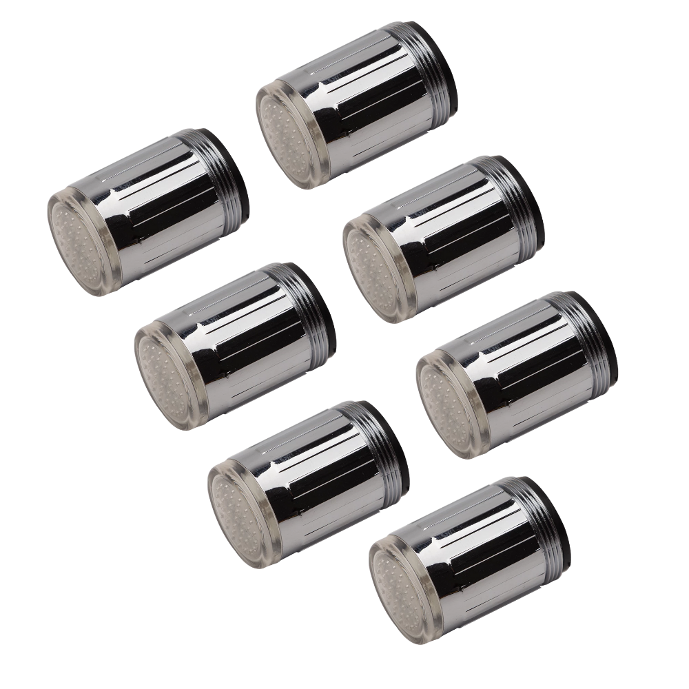 Buse de robinet avec capteur de température à couleur changeante