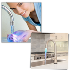 Buse de robinet avec capteur de température à couleur changeante