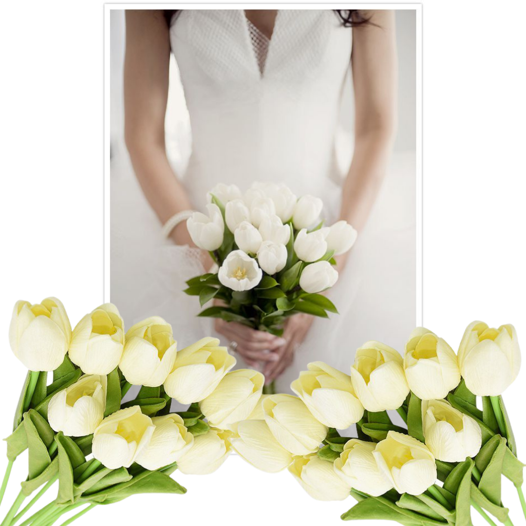 Fleur de tulipe artificielle (10 Pcs)