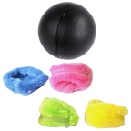 Balle rotative automatique pour chien avec 4 housses