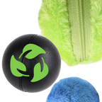 Balle rotative automatique pour chien avec 4 housses