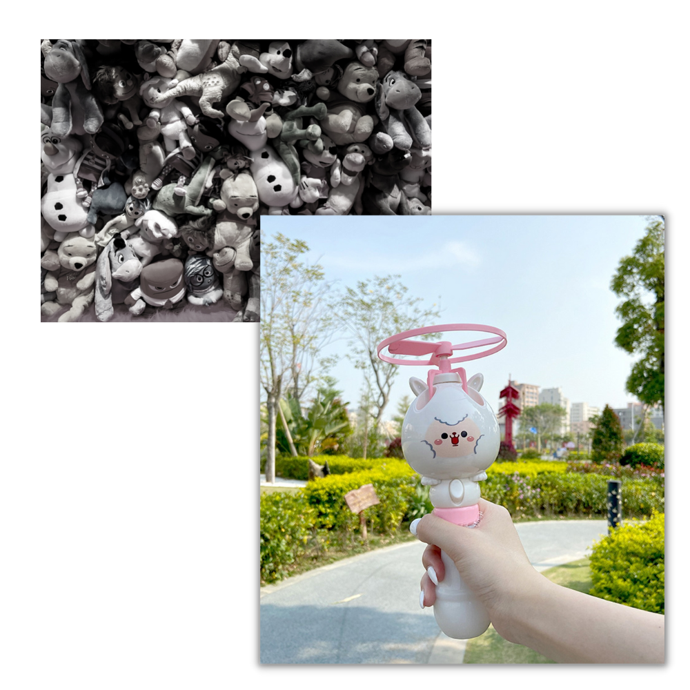 Jouet de machine à bulles 2-en-1