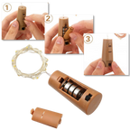 Guirlande lumineuse LED pour bouteille avec bouchon (lot de 3)