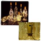 Guirlande lumineuse LED pour bouteille avec bouchon (lot de 3)