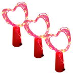 Guirlande lumineuse LED pour bouteille avec bouchon (lot de 3)