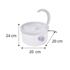 Fontaine d'eau automatique pour chat avec lumière LED