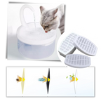 Fontaine d'eau automatique pour chat avec lumière LED