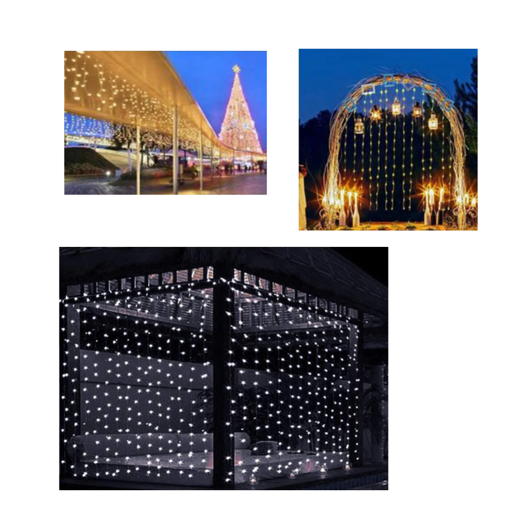 Rideau de lumières avec télécommande