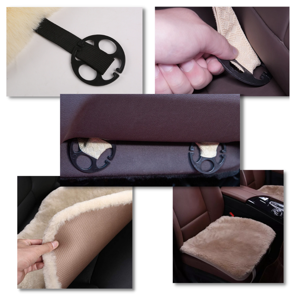 Housses de sièges de voiture en peluche