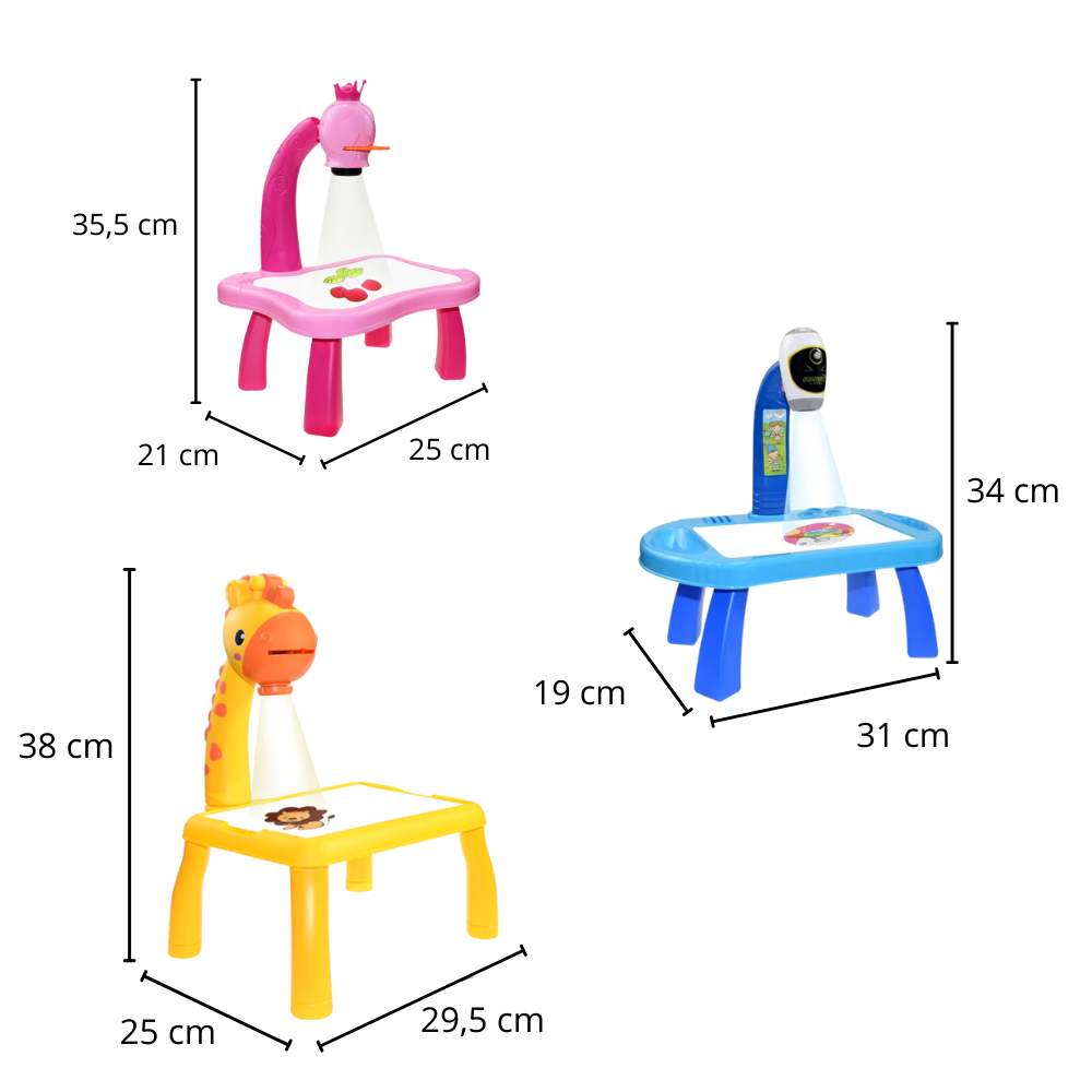 Planche à dessin de projection pour enfants