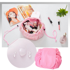 Pochette à maquillage pliable avec cordon de serrage