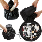 Pochette à maquillage pliable avec cordon de serrage