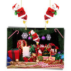 Décoration électrique en forme de Père Noël qui escalade