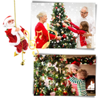 Décoration électrique en forme de Père Noël qui escalade