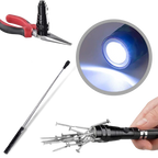 Lampe de poche à LED magnétique et télescopique