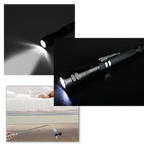 Lampe de poche à LED magnétique et télescopique