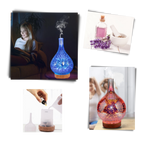 Diffuseur d'huiles essentielles en forme de vase avec le motif des feux d'artifice