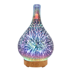 Diffuseur d'huiles essentielles en forme de vase avec le motif des feux d'artifice