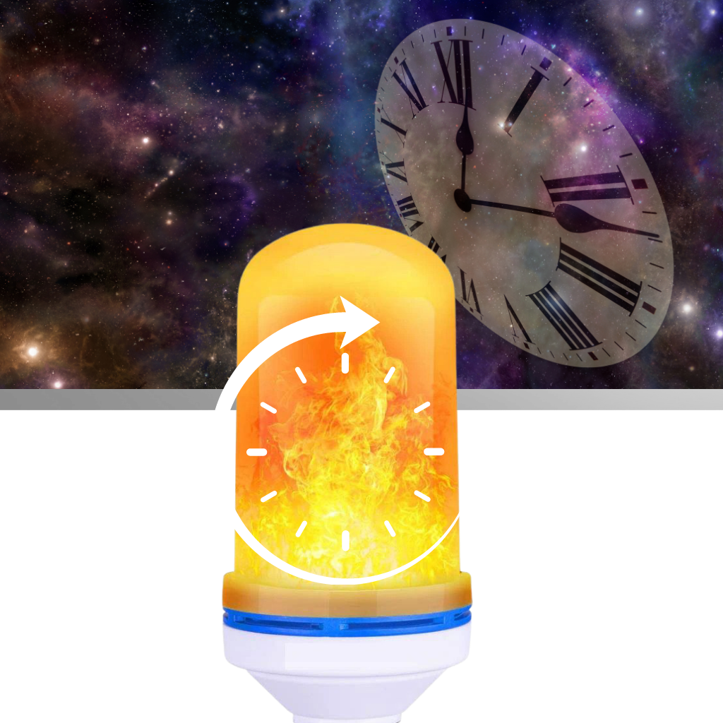 Lampe à flamme LED scintillante