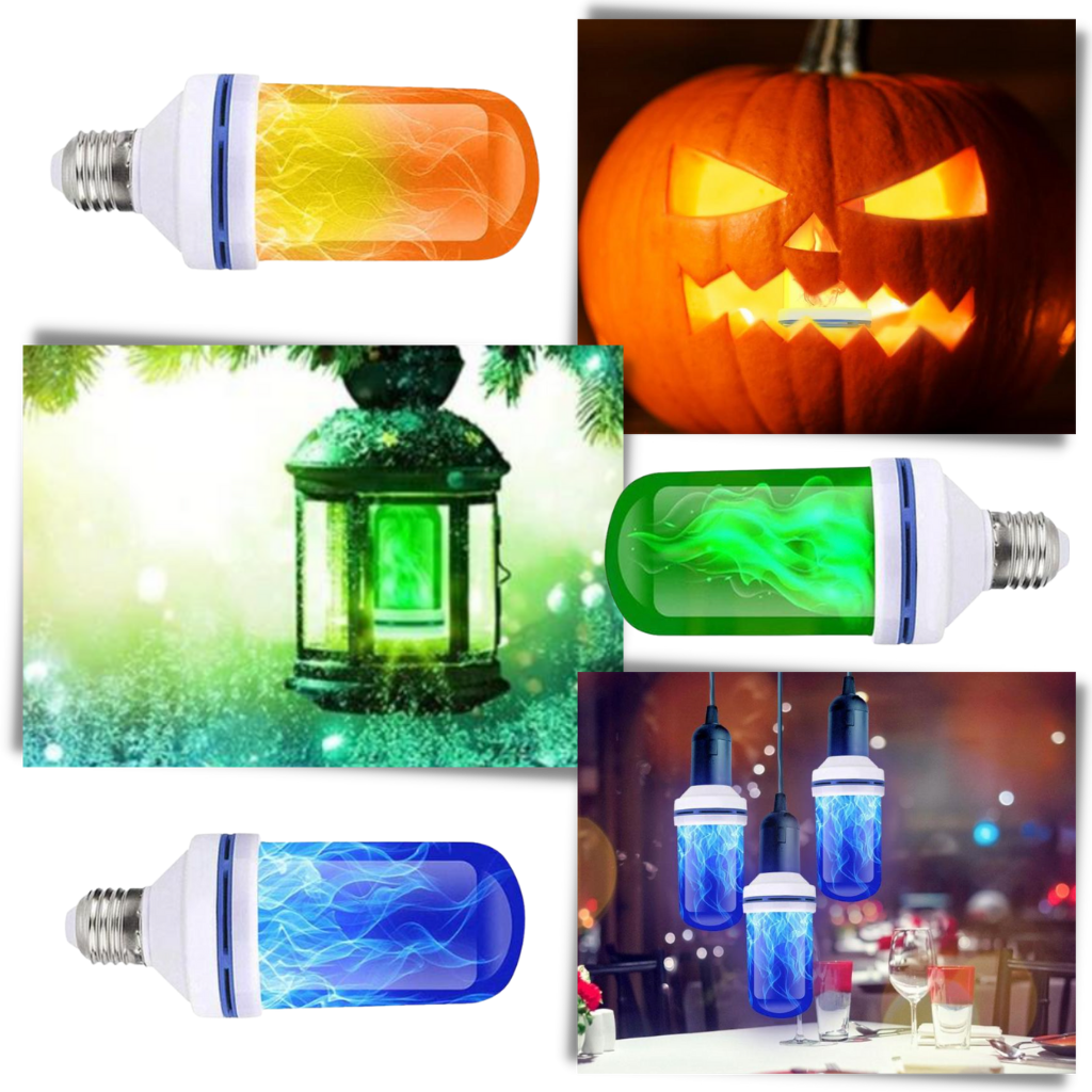 Lampe à flamme LED scintillante