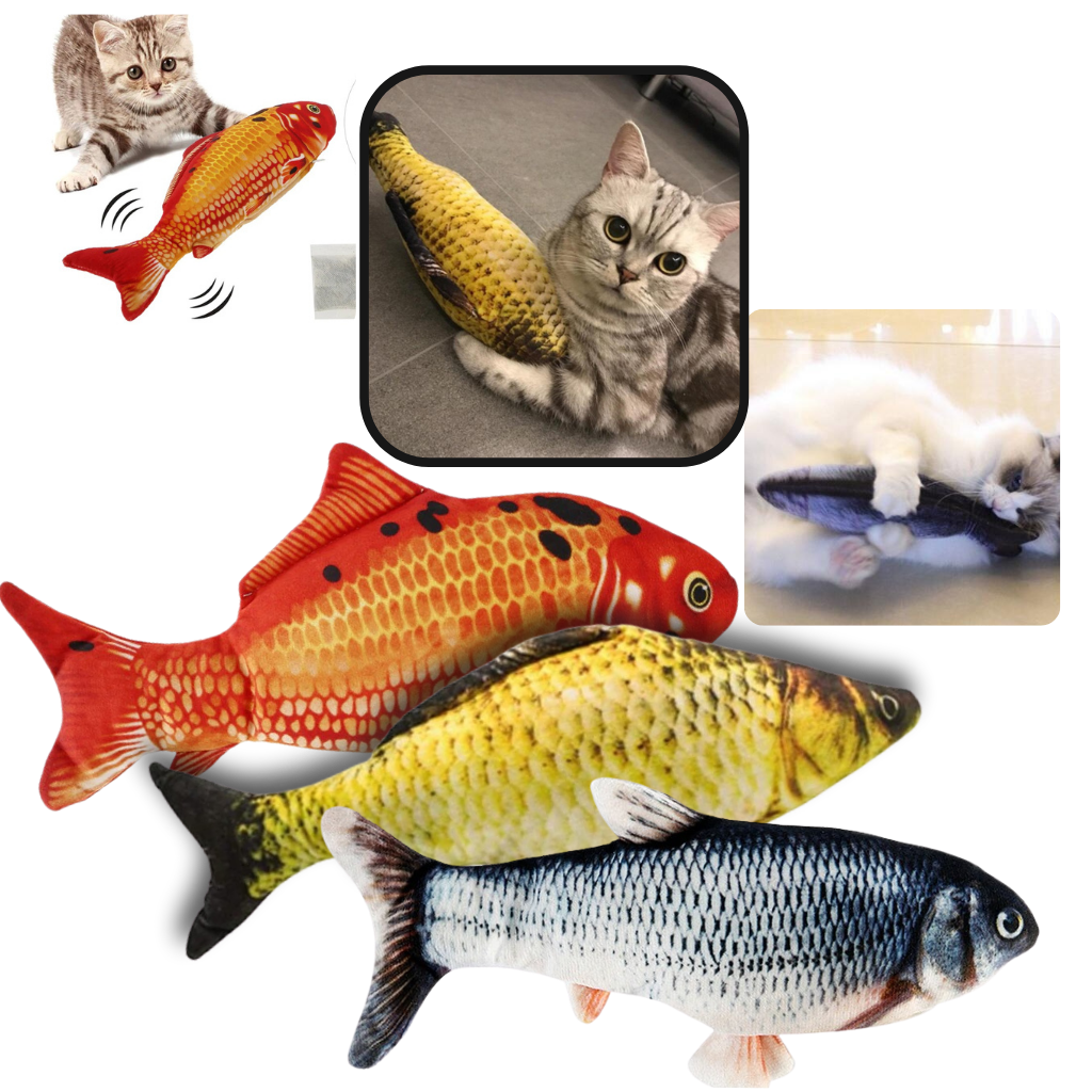 Jouet poisson pour chat