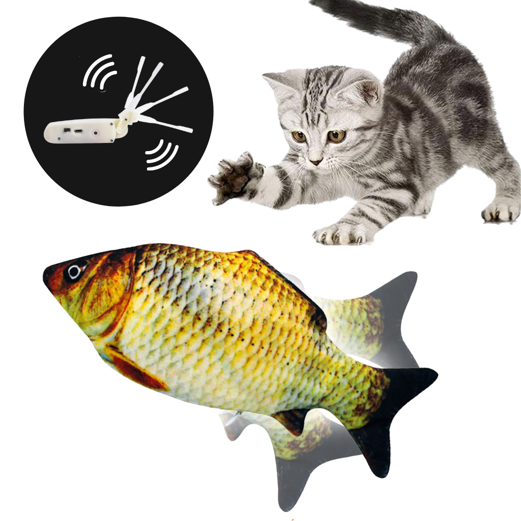 Jouet poisson pour chat