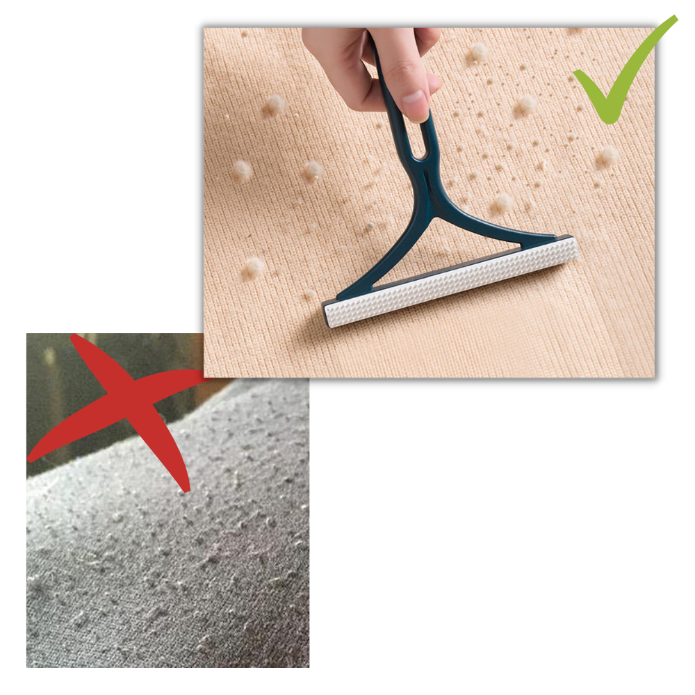 2 pièces de rasoir manuel anti-bouloche à double face pour vêtements