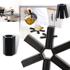 Support de récipients pliable et hexagonal