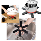 Support de récipients pliable et hexagonal