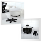 Support de récipients pliable et hexagonal