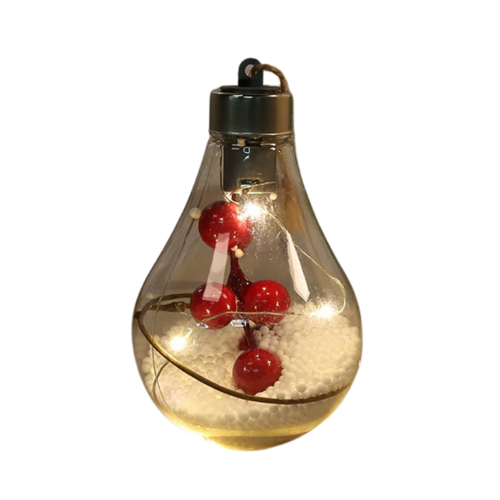 Ampoule Boule de Noël Transparente à LED