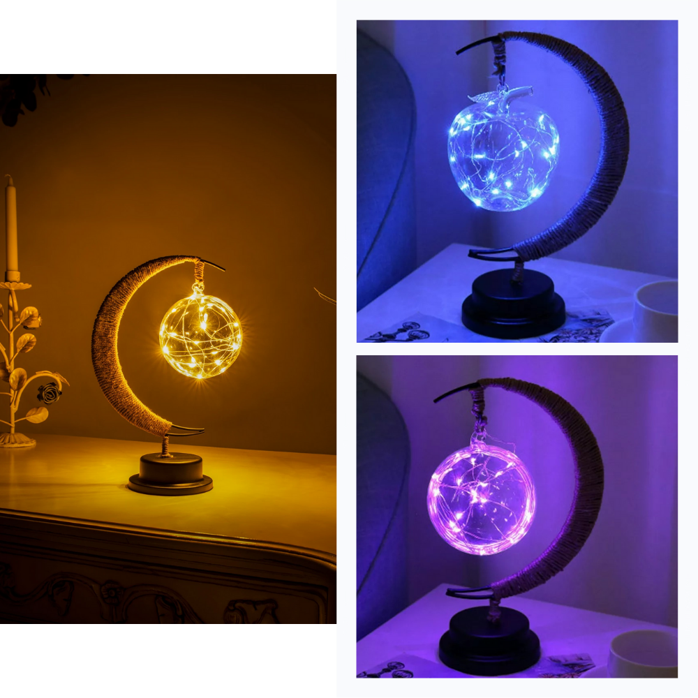 Lampe led "Lune" enchantée