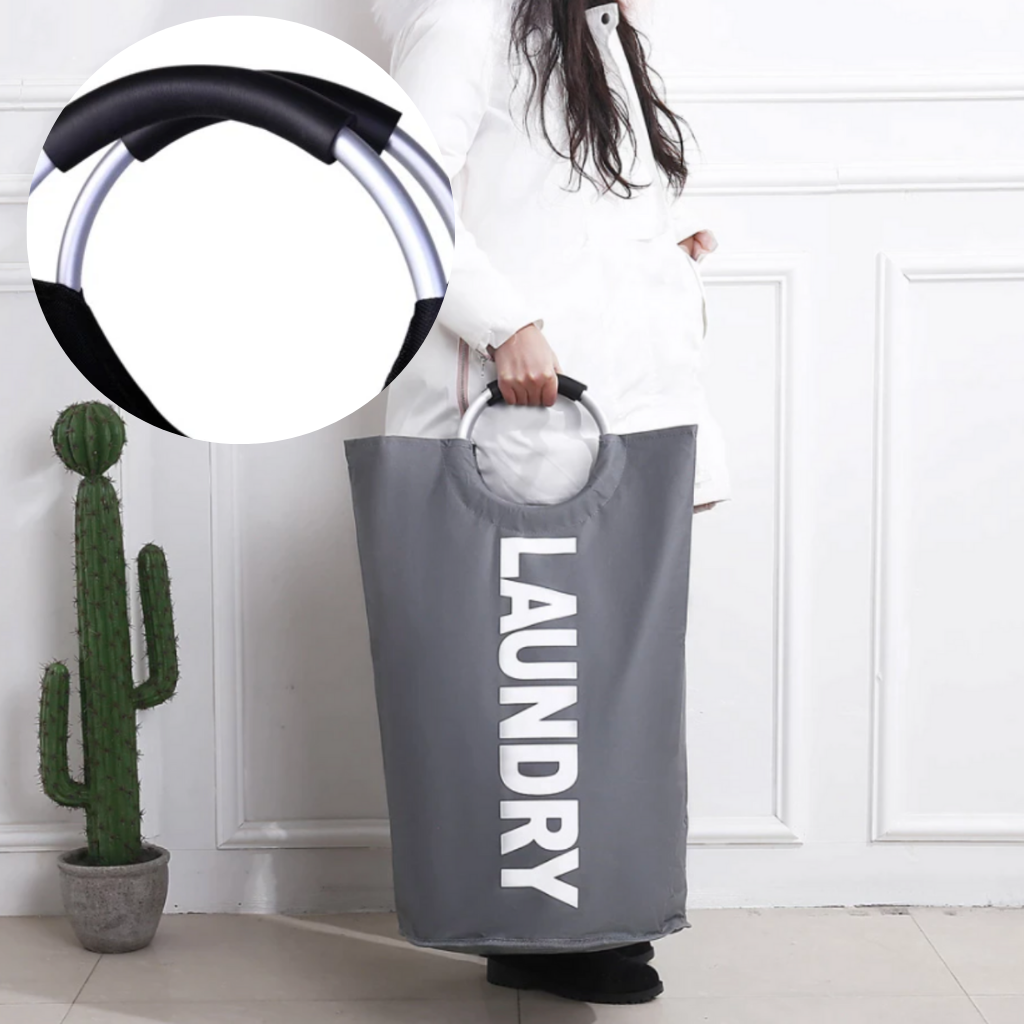 Panier à linge pliable à poignées