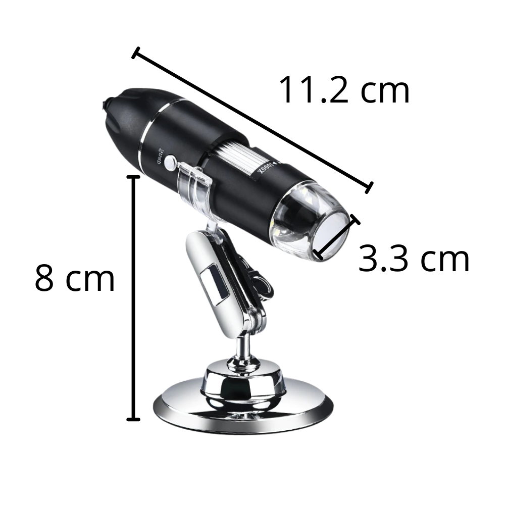 Microscope numérique à USB avec LED