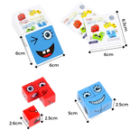 Jeu Montessori à Cubes Emoji Magiques
